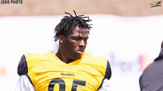 Steelers Insider Predicts Surprising Week 1 Rookie Starter At Key Position On Defense  (Steelers News). Photo by Jordan Schofield / SteelerNation (X: @JSKO_PHOTO)